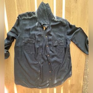 SPLENDID "Indigo Dye" Woman’s shirt Size M New